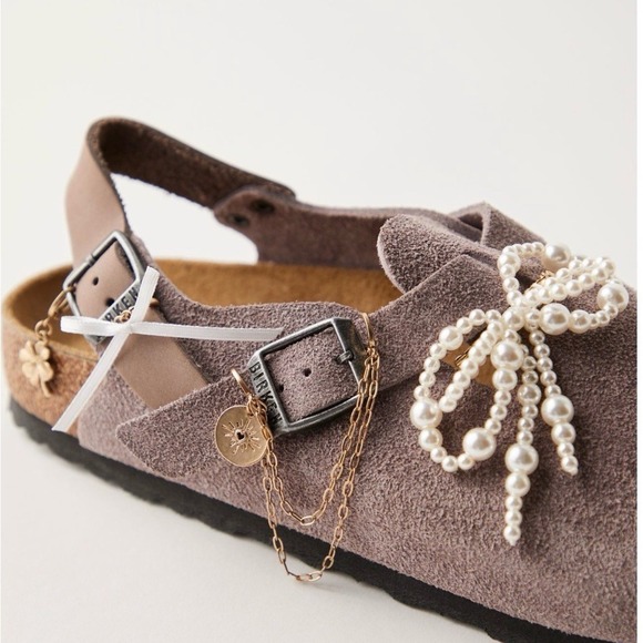 Birkenstock x Free People Exclusive Suede Tokio Clog Faded Purple NWT size 38